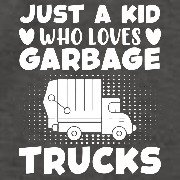 Just A Kid Who Loves Garbage Trucks Graphic Vector Backpack