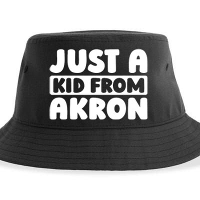 Just A K.I.D From Akron American Resident Usa Us City Sustainable Bucket Hat