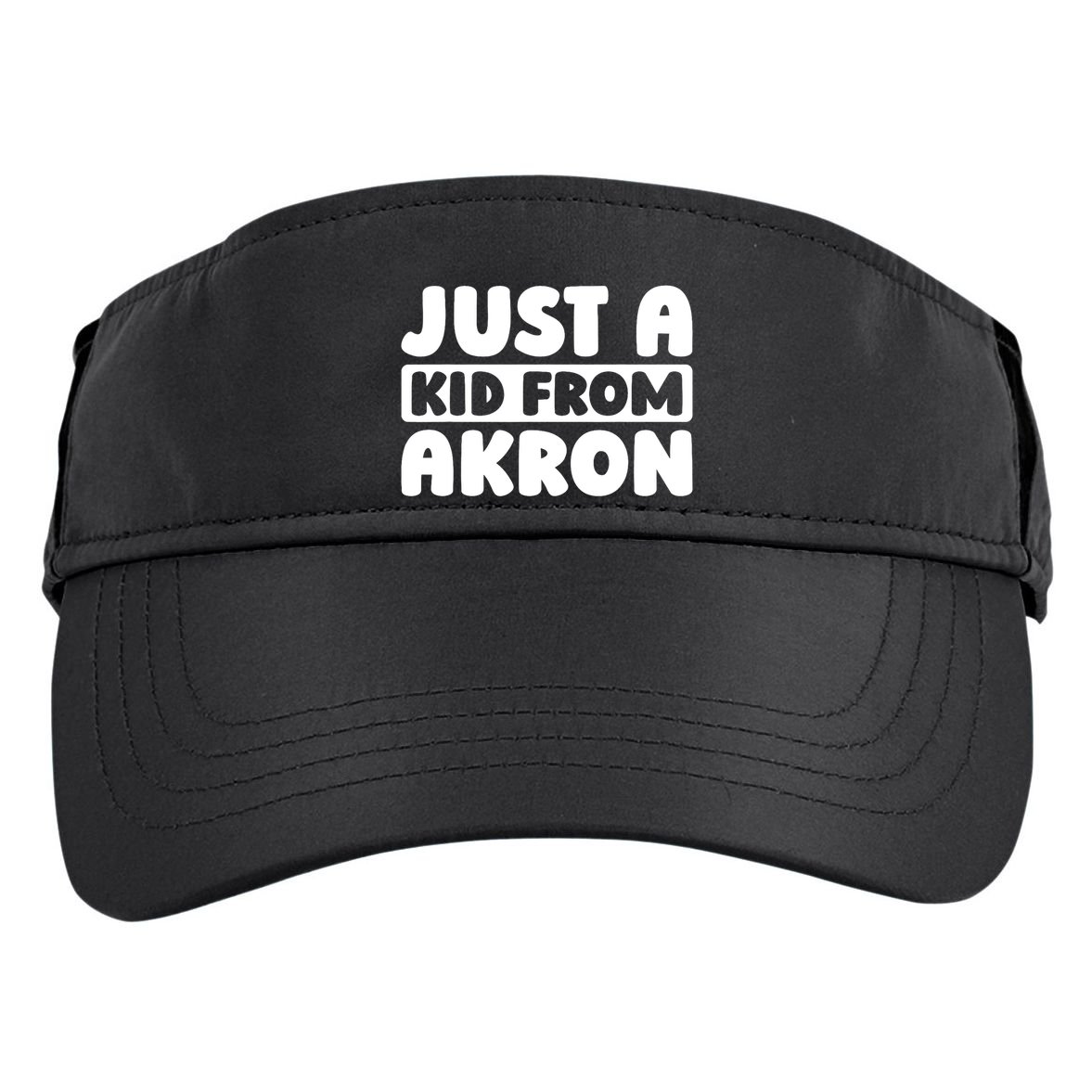 Just A K.I.D From Akron American Resident Usa Us City Adult Drive Performance Visor