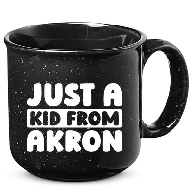 Just A K.I.D From Akron American Resident Usa Us City 15oz Campfire Ceramic Mug