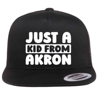 Just A K.I.D From Akron American Resident Usa Us City Flatbill Hat