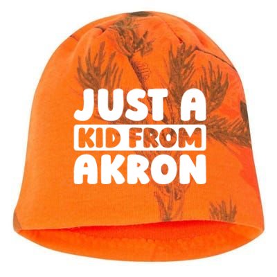 Just A K.I.D From Akron American Resident Usa Us City Kati - Camo Knit Beanie