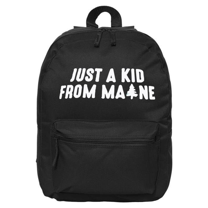 Just A Kids From Maine 16 in Basic Backpack