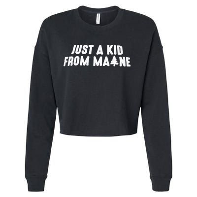Just A Kids From Maine Cropped Pullover Crew