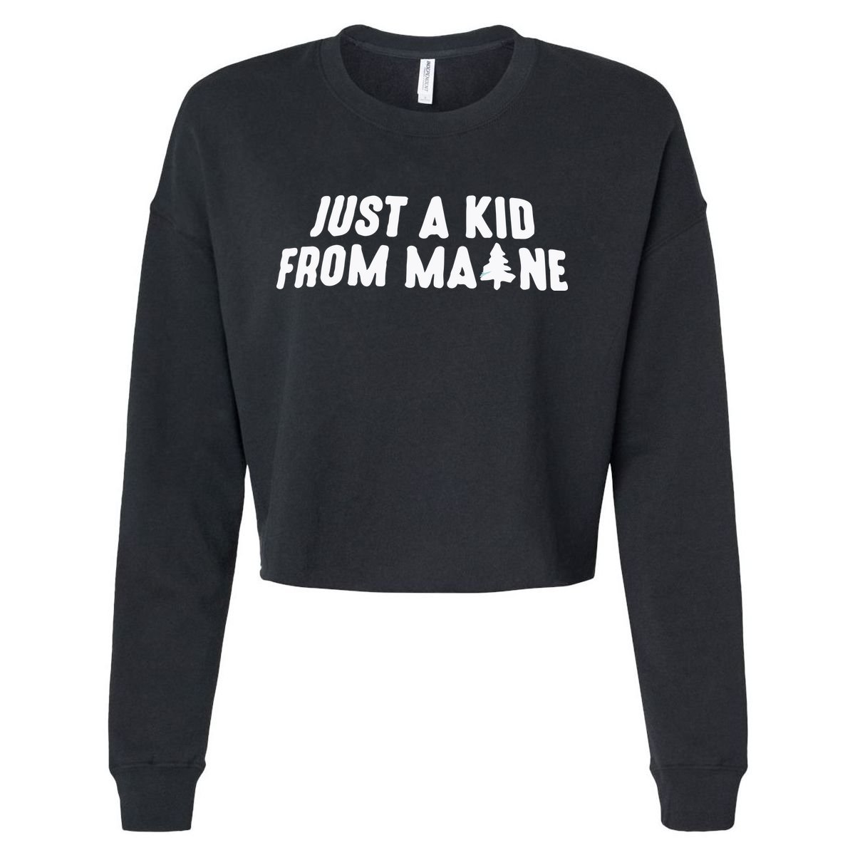 Just A Kids From Maine Cropped Pullover Crew