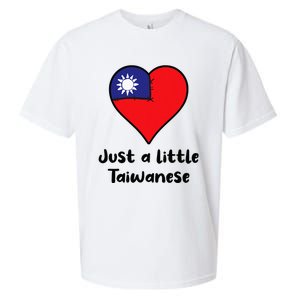 Just A Little Taiwanese Taiwan Flag Heart Sueded Cloud Jersey T-Shirt