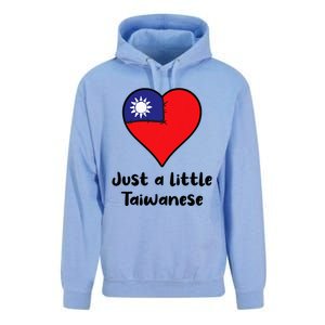 Just A Little Taiwanese Taiwan Flag Heart Unisex Surf Hoodie