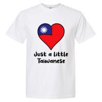 Just A Little Taiwanese Taiwan Flag Heart Garment-Dyed Heavyweight T-Shirt