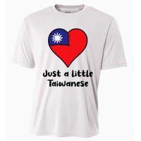 Just A Little Taiwanese Taiwan Flag Heart Cooling Performance Crew T-Shirt