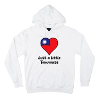 Just A Little Taiwanese Taiwan Flag Heart Hoodie