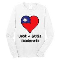 Just A Little Taiwanese Taiwan Flag Heart Long Sleeve Shirt