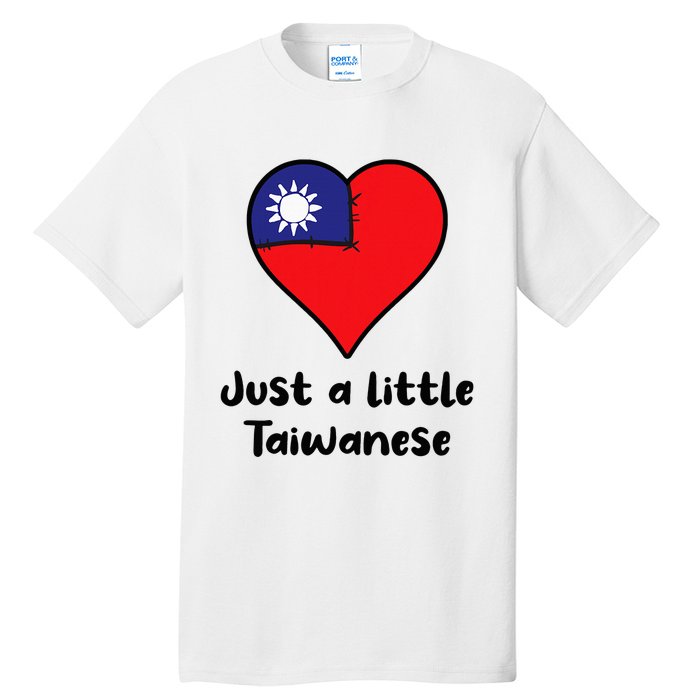 Just A Little Taiwanese Taiwan Flag Heart Tall T-Shirt