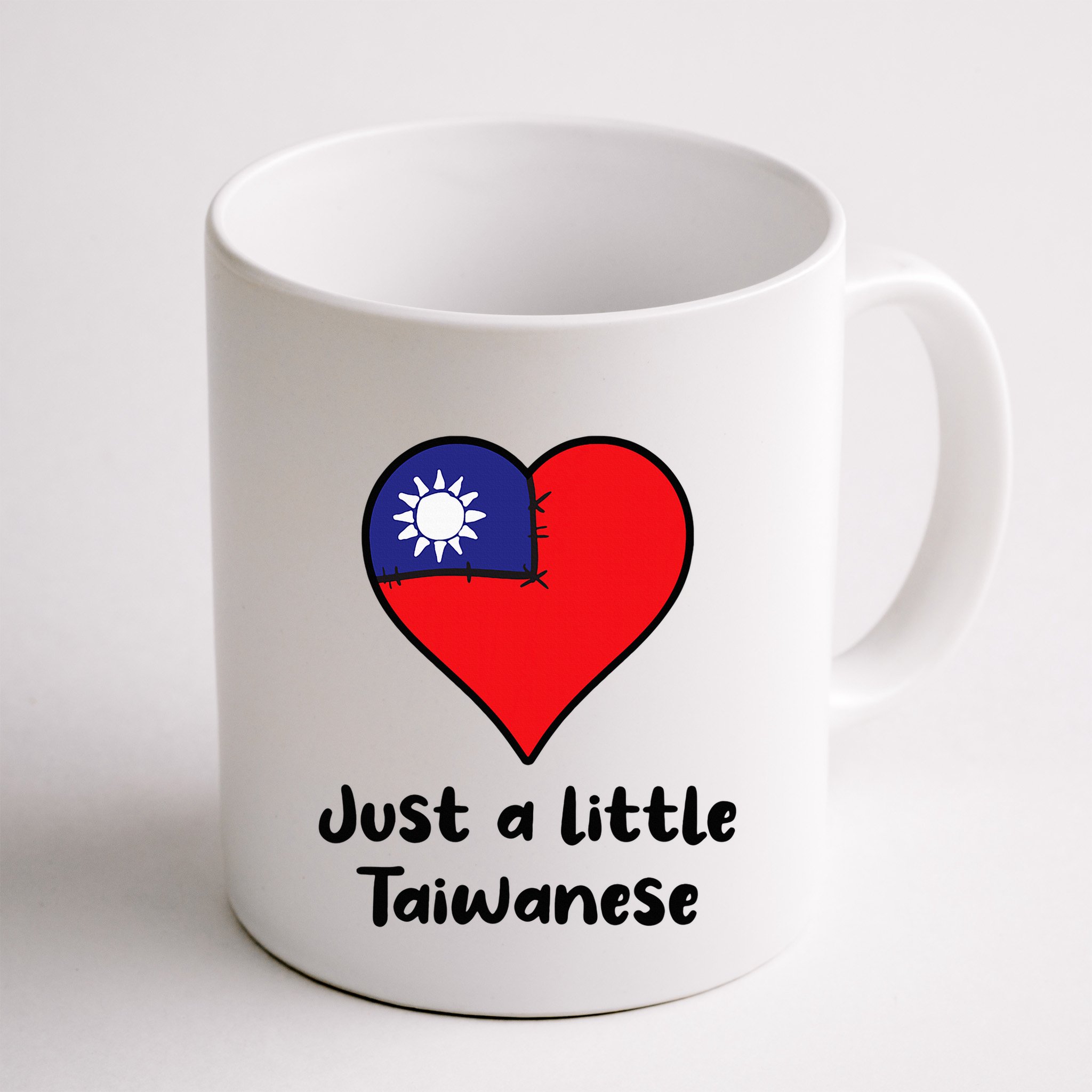 Just A Little Taiwanese Taiwan Flag Heart Mug