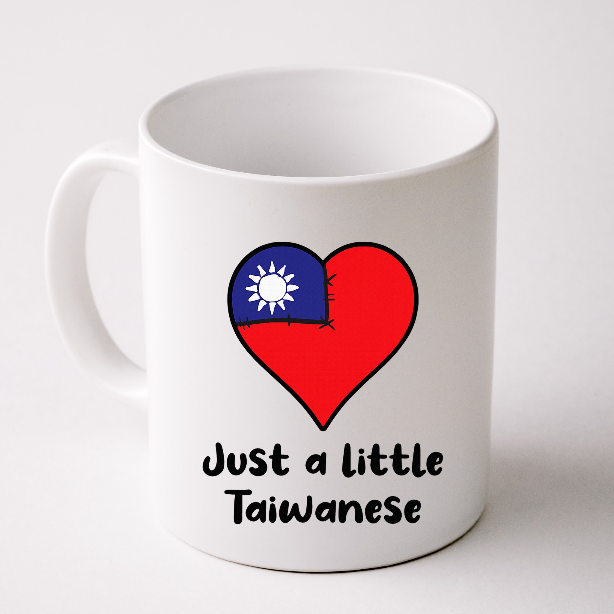 Just A Little Taiwanese Taiwan Flag Heart Mug