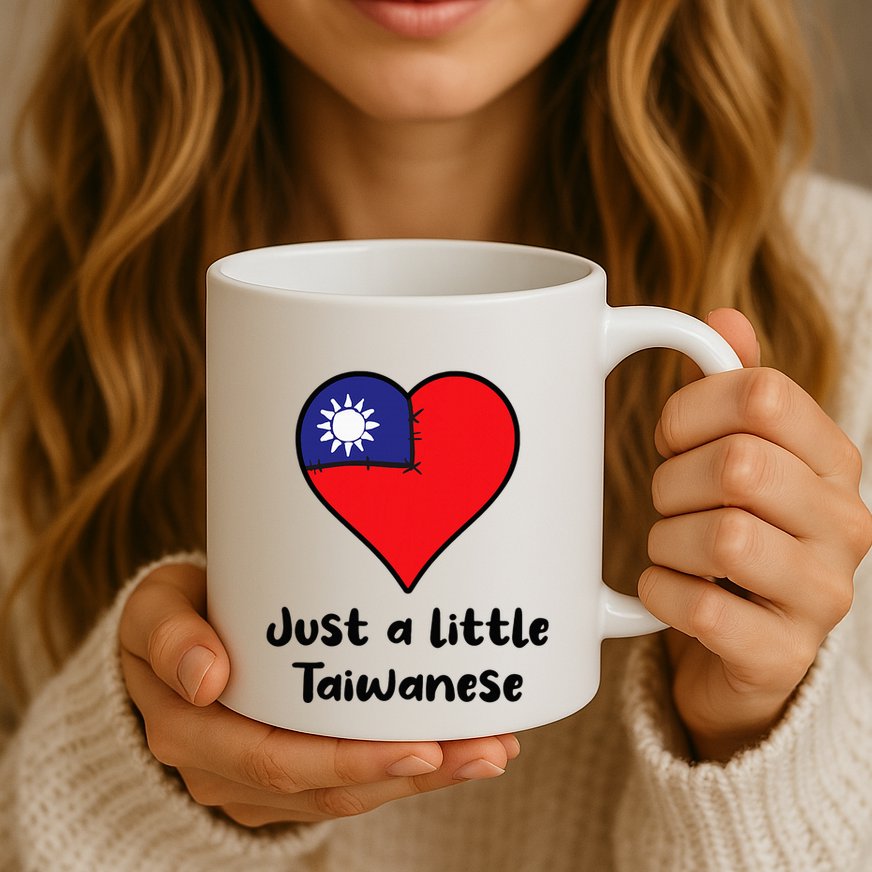 Just A Little Taiwanese Taiwan Flag Heart Mug