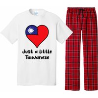 Just A Little Taiwanese Taiwan Flag Heart Pajama Set