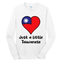 Just A Little Taiwanese Taiwan Flag Heart Tall Long Sleeve T-Shirt