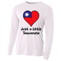 Just A Little Taiwanese Taiwan Flag Heart Cooling Performance Long Sleeve Crew