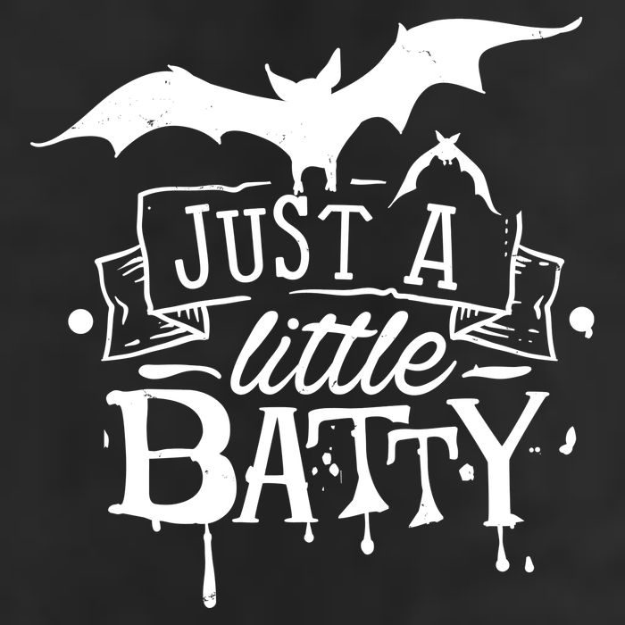 Just A Little Batty Funny Halloween 7 Panel Mesh Trucker Snapback Hat