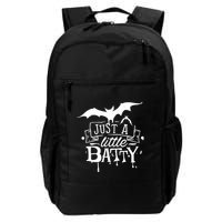 Just A Little Batty Funny Halloween Backpack