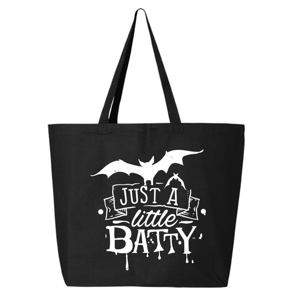 Just A Little Batty Funny Halloween 25L Jumbo Tote