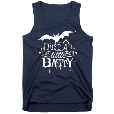 Just A Little Batty Funny Halloween Tank Top