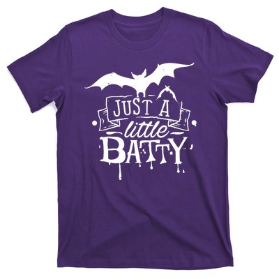 Just A Little Batty Funny Halloween T-Shirt