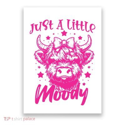 Just A Little Moody Cow Poster