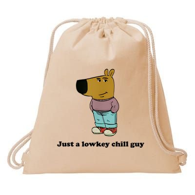 Just A Lowkey Chill Guy Drawstring Bag