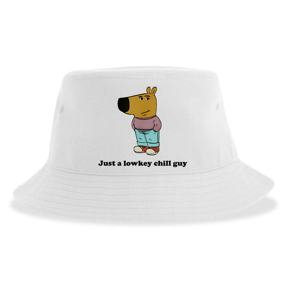 Just A Lowkey Chill Guy Sustainable Bucket Hat