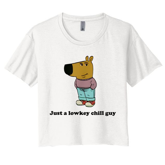 Just A Lowkey Chill Guy Women's Crop Top Tee