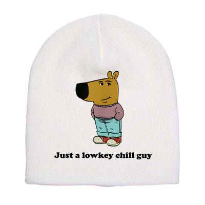 Just A Lowkey Chill Guy Short Acrylic Beanie