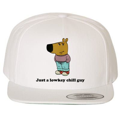 Just A Lowkey Chill Guy Wool Snapback Cap