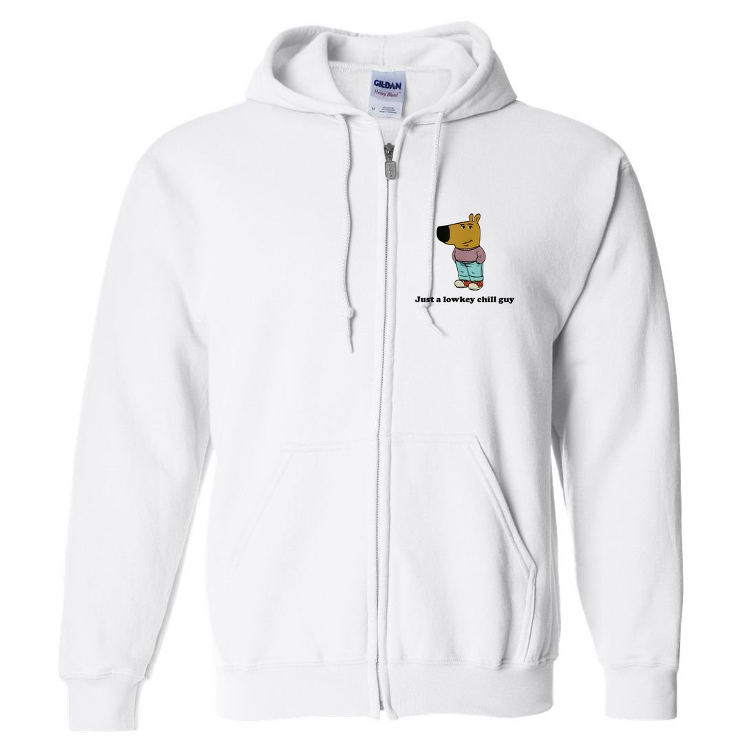 Just A Lowkey Chill Guy Full Zip Hoodie