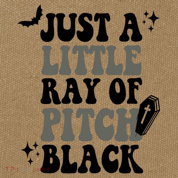 Just A Little Ray Of Pitch Black Halloween Cotton Canvas Backpack