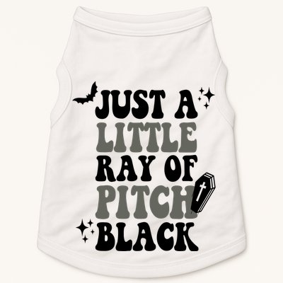 Just A Little Ray Of Pitch Black Halloween Doggie Tank