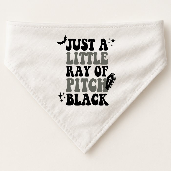 Just A Little Ray Of Pitch Black Halloween USA-Made Doggie Bandana