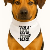 Just A Little Ray Of Pitch Black Halloween USA-Made Doggie Bandana