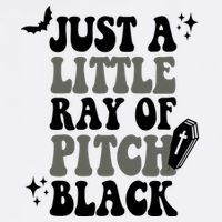 Just A Little Ray Of Pitch Black Halloween USA-Made Doggie Bandana