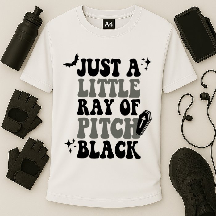 Just A Little Ray Of Pitch Black Halloween Cooling Performance Crew T-Shirt
