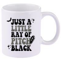 Just A Little Ray Of Pitch Black Halloween 11oz C Handle Ceramic Mug