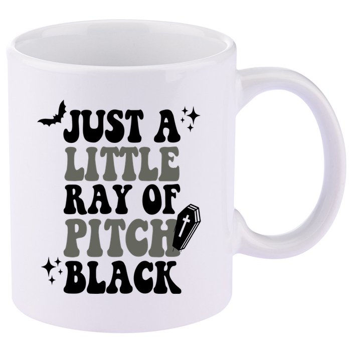 Just A Little Ray Of Pitch Black Halloween 11oz C Handle Ceramic Mug