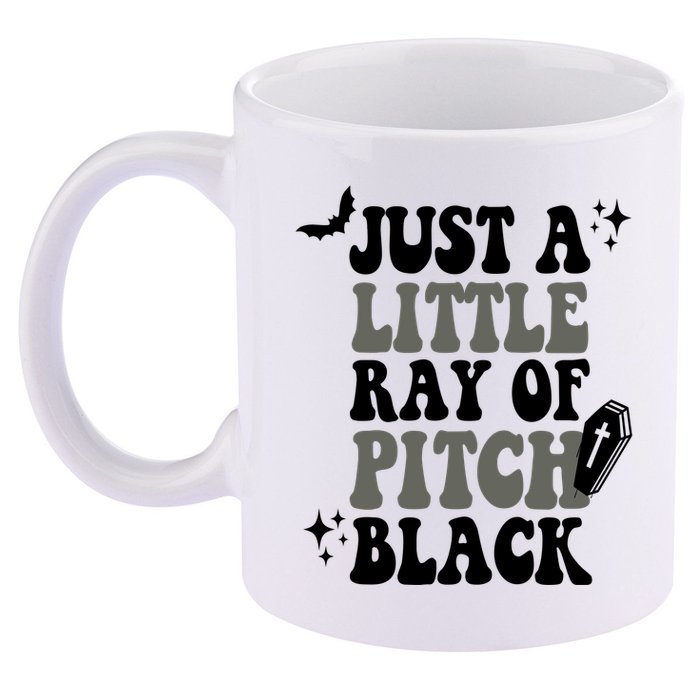 Just A Little Ray Of Pitch Black Halloween 11oz C Handle Ceramic Mug