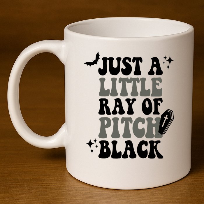 Just A Little Ray Of Pitch Black Halloween 11oz C Handle Ceramic Mug