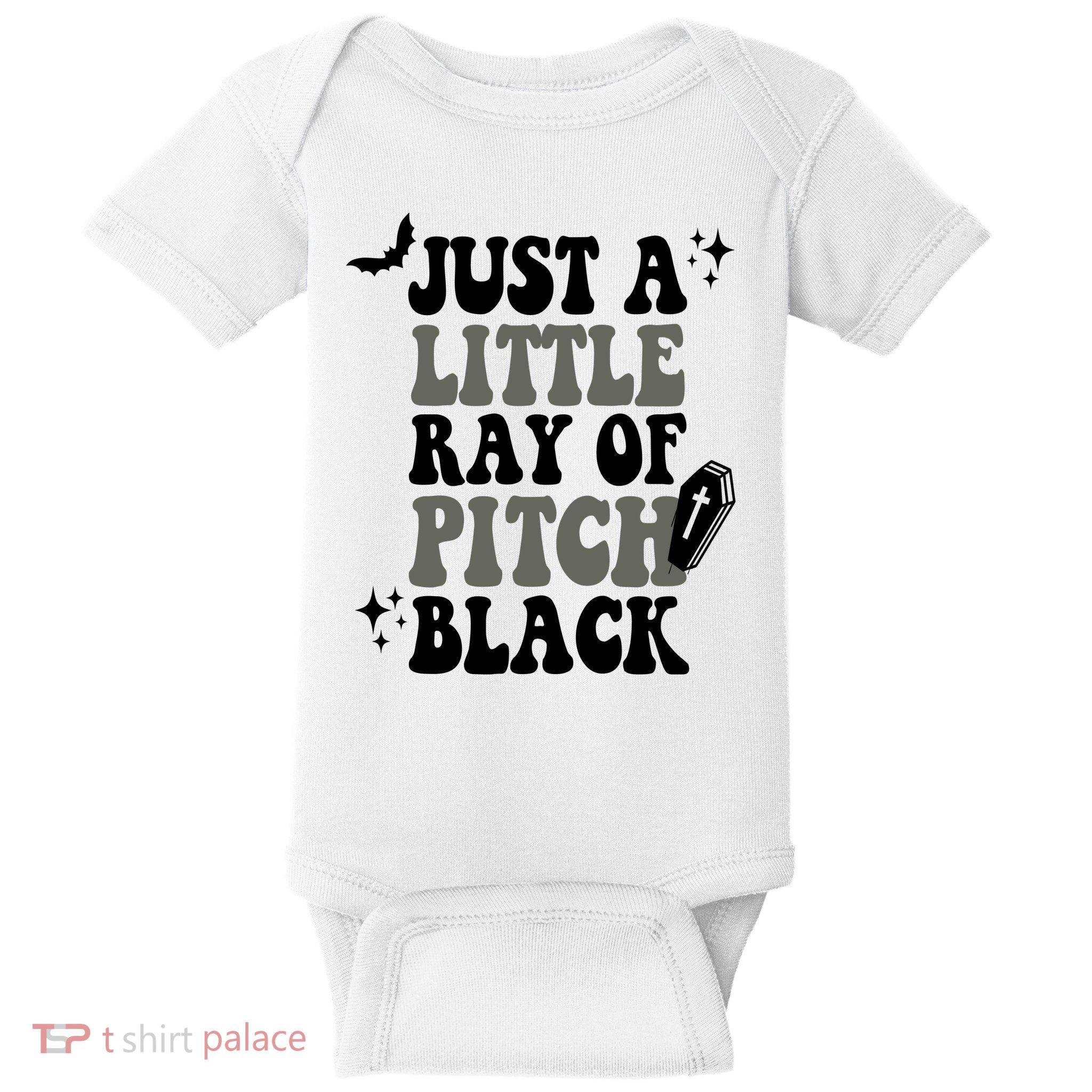 Just A Little Ray Of Pitch Black Halloween Baby Bodysuit