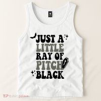 Just A Little Ray Of Pitch Black Halloween Tank Top