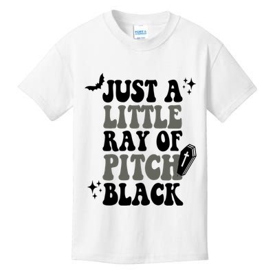 Just A Little Ray Of Pitch Black Halloween Kids T-Shirt