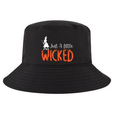 Just A Little Wicked Halloween Witch Trick Or Treat Cool Comfort Performance Bucket Hat