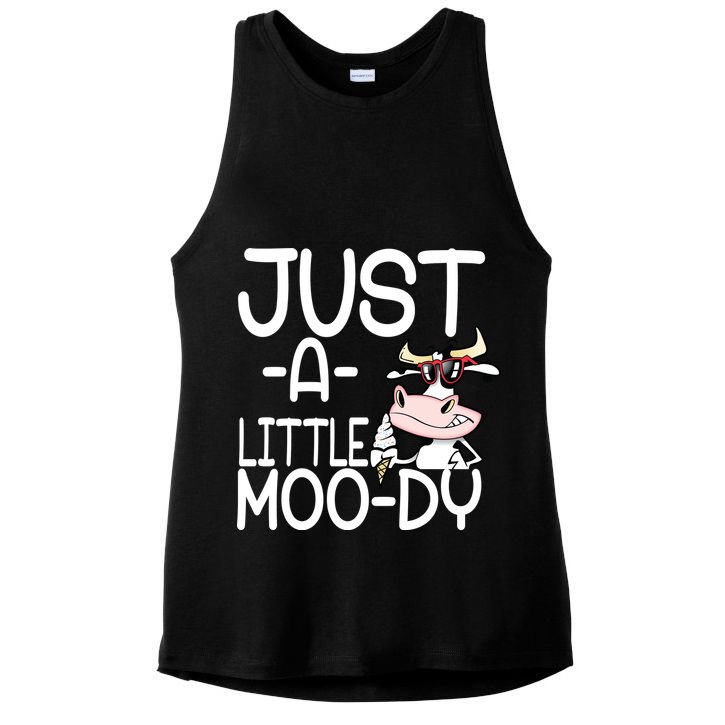 Just A Little Moody Ladies PosiCharge Tri-Blend Wicking Tank