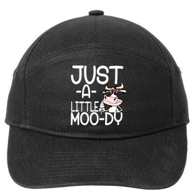 Just A Little Moody 7-Panel Snapback Hat